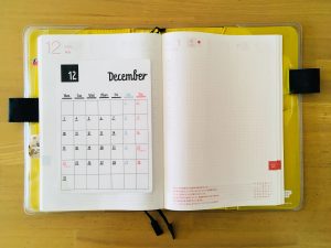 ほぼ日手帳（カズン）にカレンダー